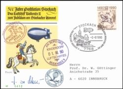 1990  Jubiläumsfahrt des Luftschiffes  "Bodensee II"
