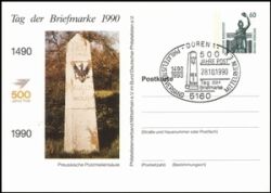 1990  Tag der Briefmarke - 500 Jahre Post