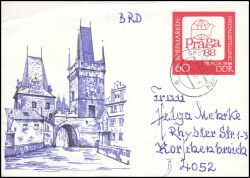 1988  Symbol der Briefmarken-Ausstellung "Praga 1988"
