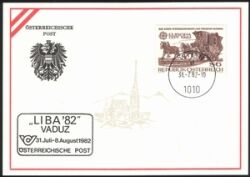 1982  AK 2 - LIBA ‘82, Vaduz Ausstellungskarte