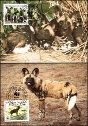 1987  Weltweiter Naturschutz WWF - Afrikanischer Wildhund (058)