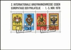 1978  Vignettenblock zur Briefmarkenmesse in Essen