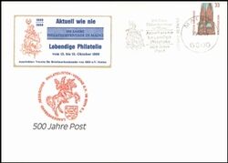 1989  500 Jahre Post - Ausstellungsganzsache