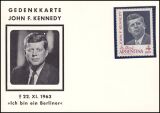 1963  Gedenkkarte John F. Kennedy