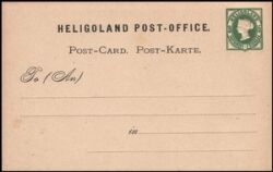 1875  Ganzsache Helgoland