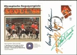 1988  Sonderbeleg zu den Olympischen Spielen 1988 - Springreiten