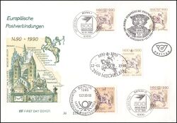 1990  Luxusbrief "500 Jahre Post"