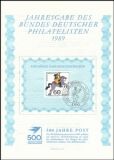 1989  Jahresgabe des Bundes Deutscher Philatelisten