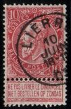 1897  Freimarke: König Leopold II auf sog. Zigarettenpapier