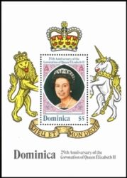 Dominica 1978  Jahrestag der Krönung von Königin Elisabeth
