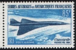 Franz. Antarktis 1969  Überschallflugzeug "Concorde"