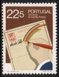 1986  Tag der Briefmarke: 100 Jahre Kartenbriefe in Portugal