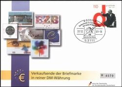 2001  Der Weg zum Euro auf Briefmarken