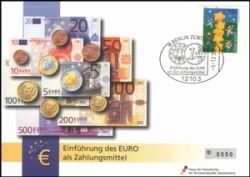 2002  Der Weg zum Euro auf Briefmarken