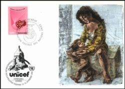 1982  UNICEF-AK 14 - 1. Philatelistentreffen in Unterträgeri