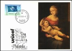 1983  UNICEF-AK 20 - PHILATELIA in Dsseldorf