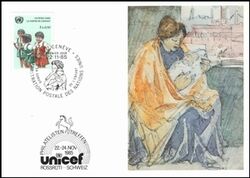 1985  UNICEF-AK 40 - Philatelistentreffen in Rossrti
