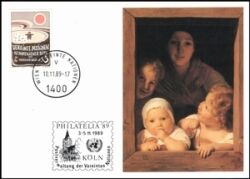 1989  UNICEF-AK 22/89 - PHILATELIA `89 in Köln