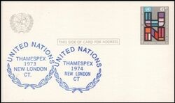 1973  Ganzsache - Buchstaben  UN 