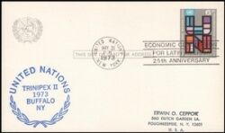 1973  Ganzsache - Buchstaben  "UN"