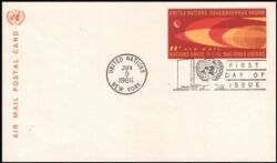 1966  Luftpostkarte - Eroberung des Universums