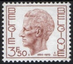 1970  Freimarke: Knig Baudouin