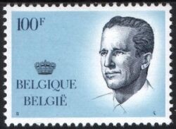 1984  Freimarken: König Baudouin ohne Brille