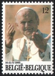 1985  Besuch von Papst Johannes Paul II. in Belgien