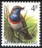 1989  Freimarke: Vögel - Blaukehlchen