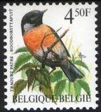 1990  Freimarke: Vögel - Schwarzkehlchen