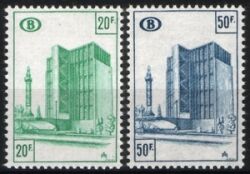 1975  Eisenbahnpaketmarken: Kongreß-Bahnhof Brüssel