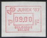 1987  Automatenmarken: Briefmarkenausstellung JUNEX `87