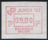 1987  Automatenmarken: Briefmarkenausstellung JUNEX `87