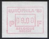 1988  Automatenmarken: Briefmarkenausstellung EUROPHILA