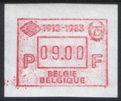 1988  Automatenmarken: Postscheckamt Brüssel