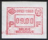 1988  Automatenmarken: Postscheckamt Brüssel