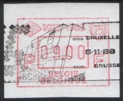 1988  Automatenmarken: Postscheckamt Brüssel