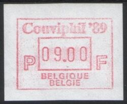 1989  Automatenmarken: Briefmarkenausstellung COUVIPHIL `89