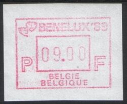 1989  Automatenmarken: Briefmarkenausstellung BENELUX `89