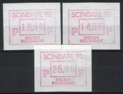 1990  Automatenmarken: Briefmarkenausstellung SCINDAFIL `90