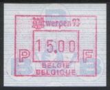 1993  Automatenmarken: Wettbewerbsausstellung ANTWERPEN `93