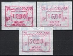 1995  Automatenmarken: Briefmarkenausstellung BRUPHILA `95