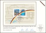 1990  Postamtliches Erinnerungsblatt - 1. Jahrestag der Grenzöffnung