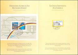1993  Postamtliches Erinnerungsblatt - Neue Postleitzahlen