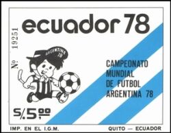 Ecuador 1978  Fußballweltmeisterschaft in Argentinien