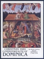 Dominica 1989  Weihnachtsblock
