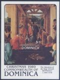 Dominica 1989  Weihnachtsblock