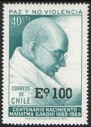 1974  Gandhi mit Aufdruck