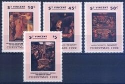 St. Vincent 1992  Weihnachtsmarken