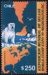 1989  Internationale Briefmarkenausstellung WORLD STAMP EXPO